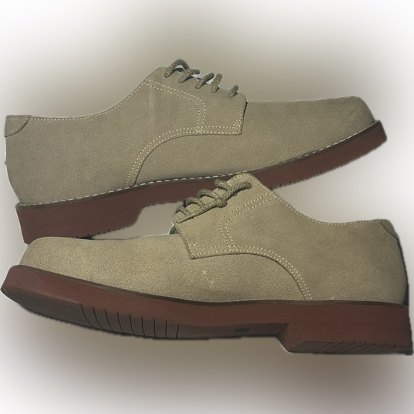 G.H. Bass Elroy Men’s Tan Suede Oxford Lace Up size 12 - Picture 1 of 7